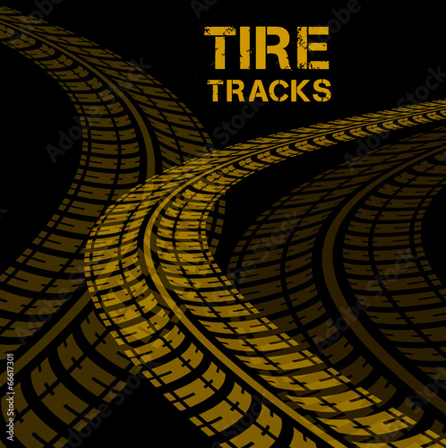 Tire tracks
