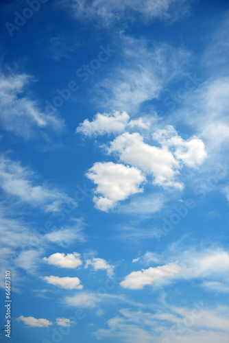 Blue sky with white clouds