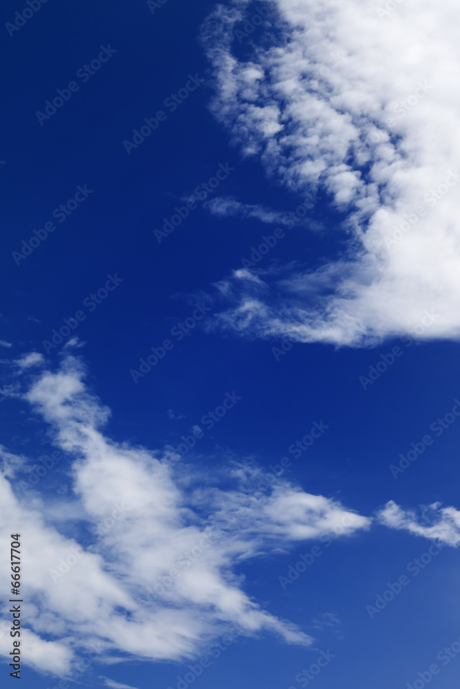 Blue sky with clouds in windy day Blue sky with clouds in windy day