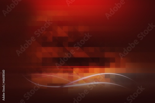 Modern red background with abstract smooth lines