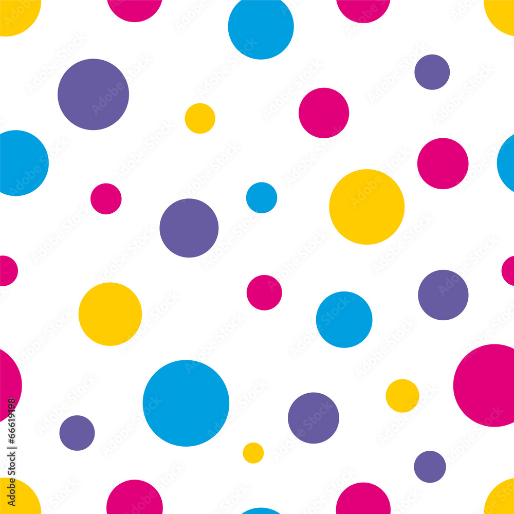 Polka Dot Seamless colorful background