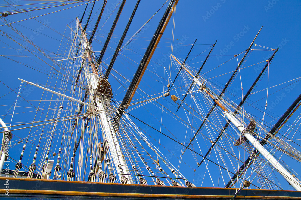 Obraz premium Cutty Sark English fast clipper 19th century, Greenwich