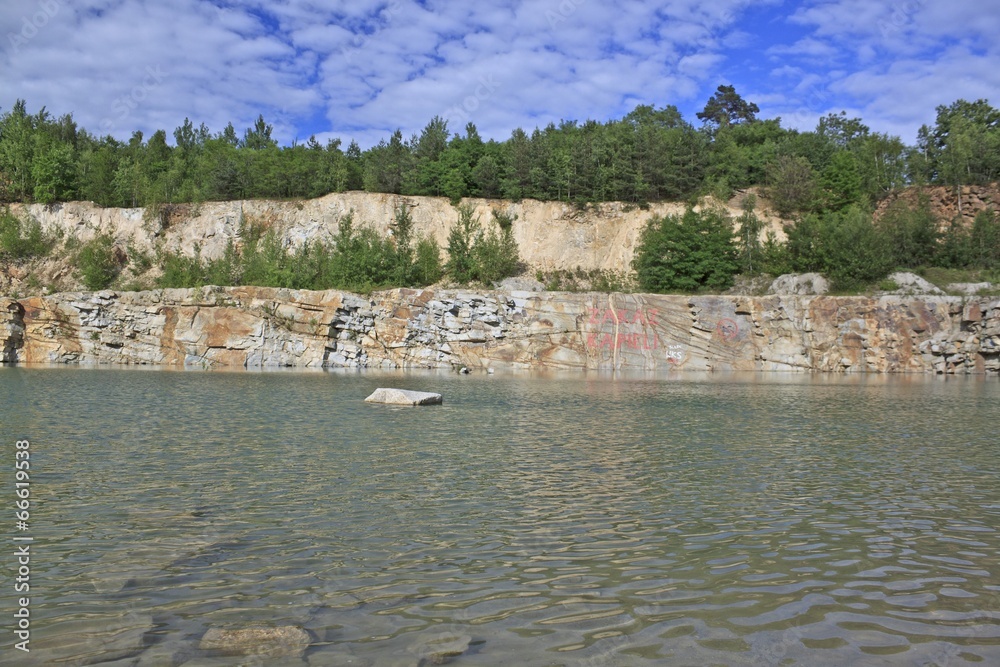 Old quarry landscape