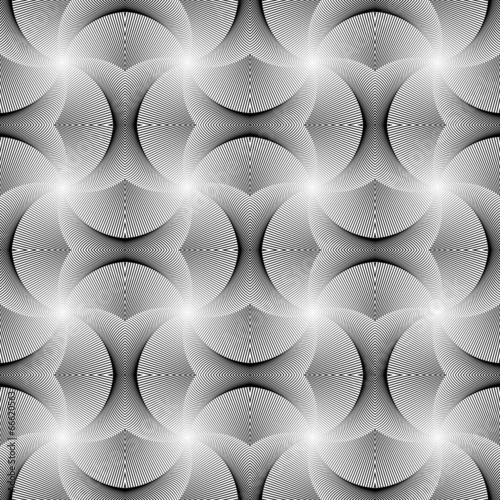 Design seamless stripy whirl pattern © amicabel