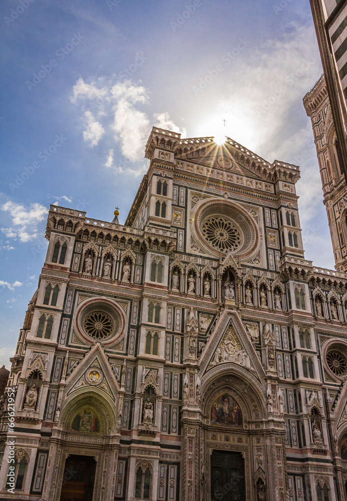 Facade of the Doumo - Florence Italy