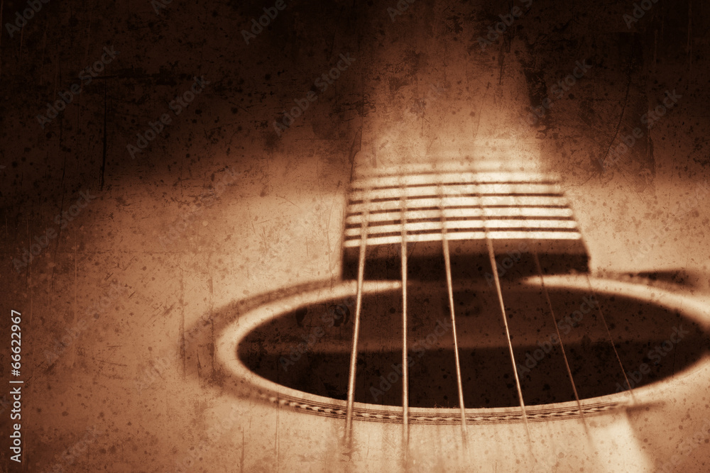 Obraz premium Guitar background , grunge textured image