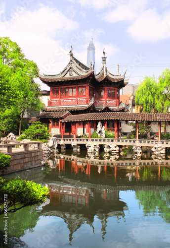 Pavilion in Yu Yuan Gardens, Shanghai, China