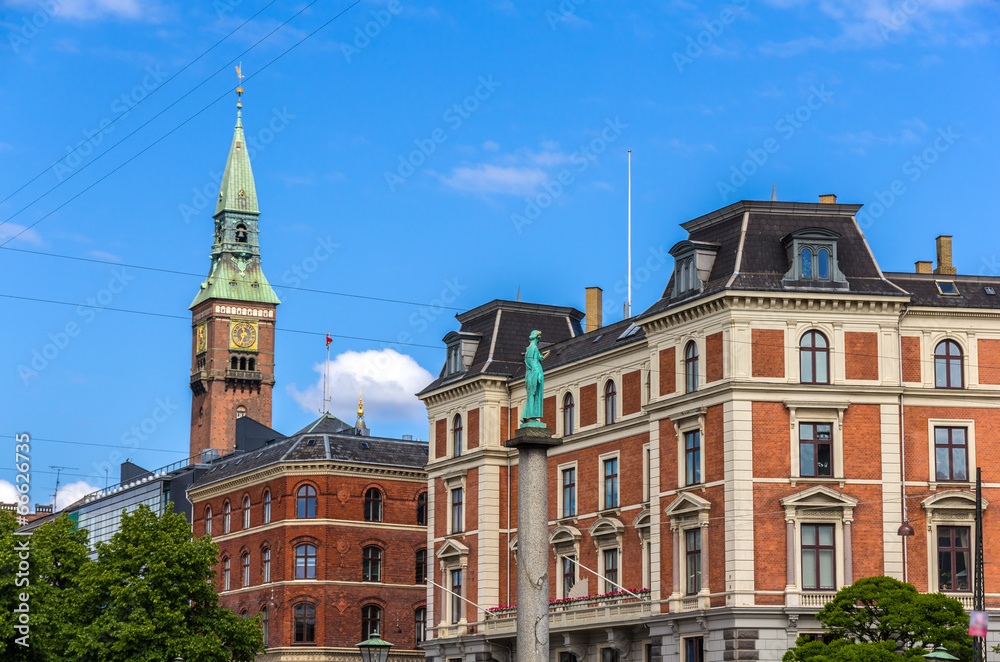 Buildings in Copenhagen city center - Denmark