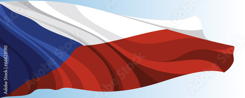 The national flag of the Czech Republic