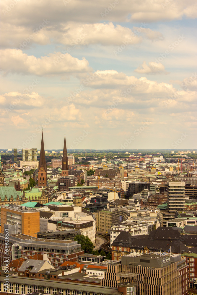 Hamburg von oben Luftaufnahme