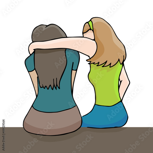 Woman Comforting Depressed Woman