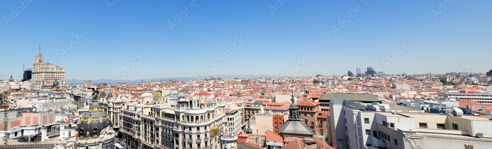 Panorama view on Barcelona City