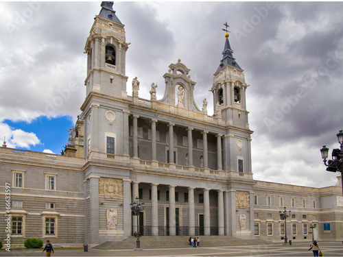  Cathedral Santa Maria la Real de La Almudena in Madrid, Spain.