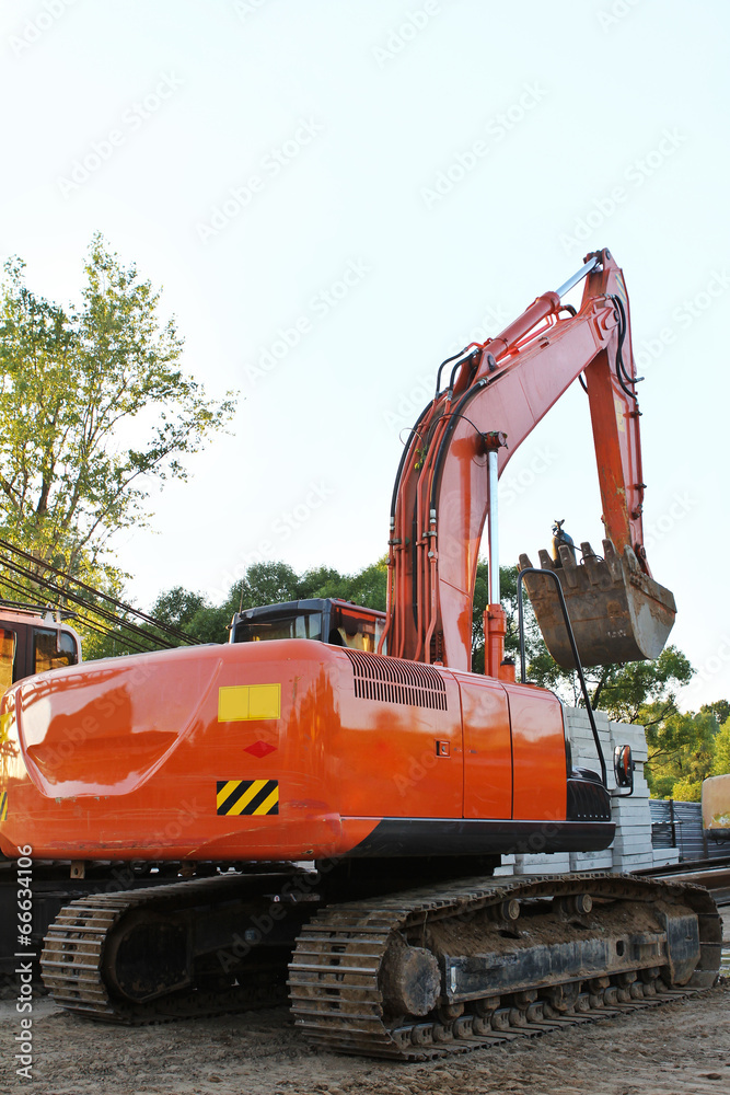 modern orange excavator machines modern orange excavator machines