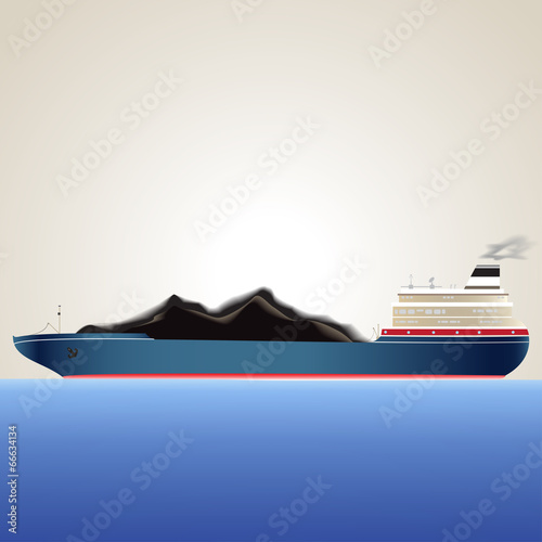 Tanker with coal