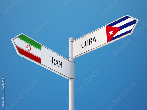 Photography Cuba Iran  Sign Flags Concept