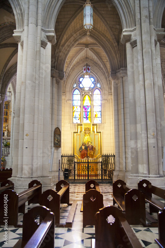 Cathedral Santa Maria la Real de La Almudena in Madrid, Spain.