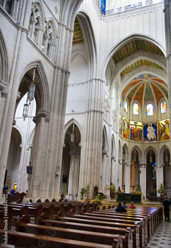 Cathedral Santa Maria la Real de La Almudena in Madrid, Spain.