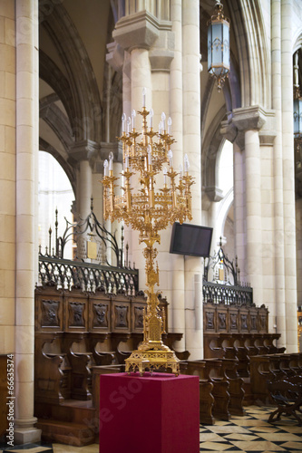 Cathedral Santa Maria la Real de La Almudena in Madrid, Spain.