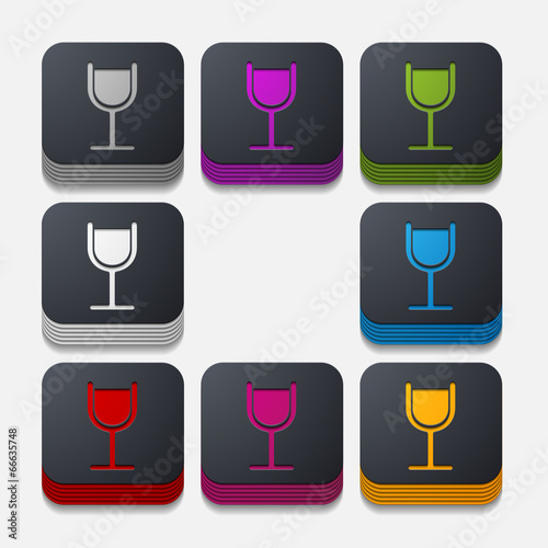 square button  cocktail