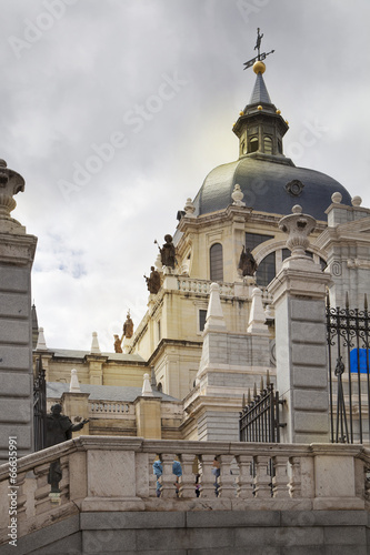 Cathedral Santa Maria la Real de La Almudena in Madrid, Spain.