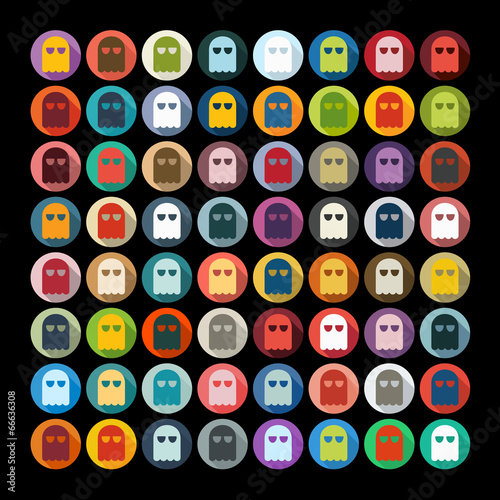 Flat design: ghost