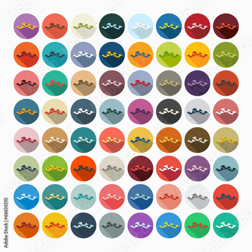 Flat design: bat