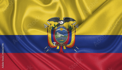 Bandeira do Equador photo