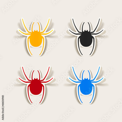 realistic design element: spider