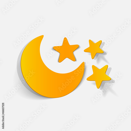 realistic design element: full moon
