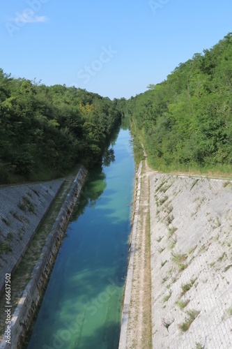 Tableau sur toile Charente-Maritime - Dompierre-sur-Mer canal de Marans
