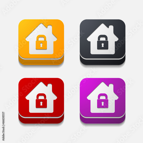 square button: house
