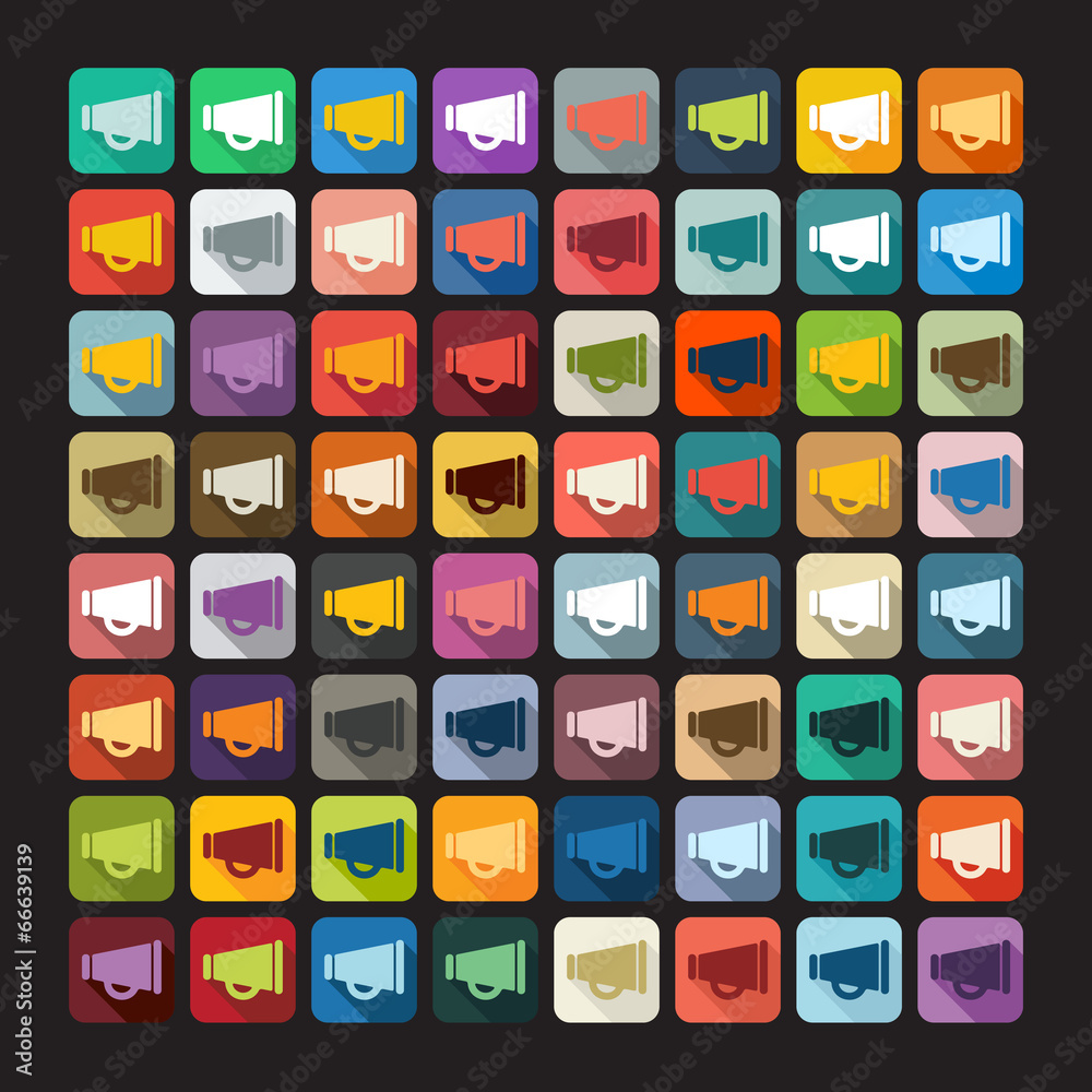 Flat design: megaphone Flat design: megaphone