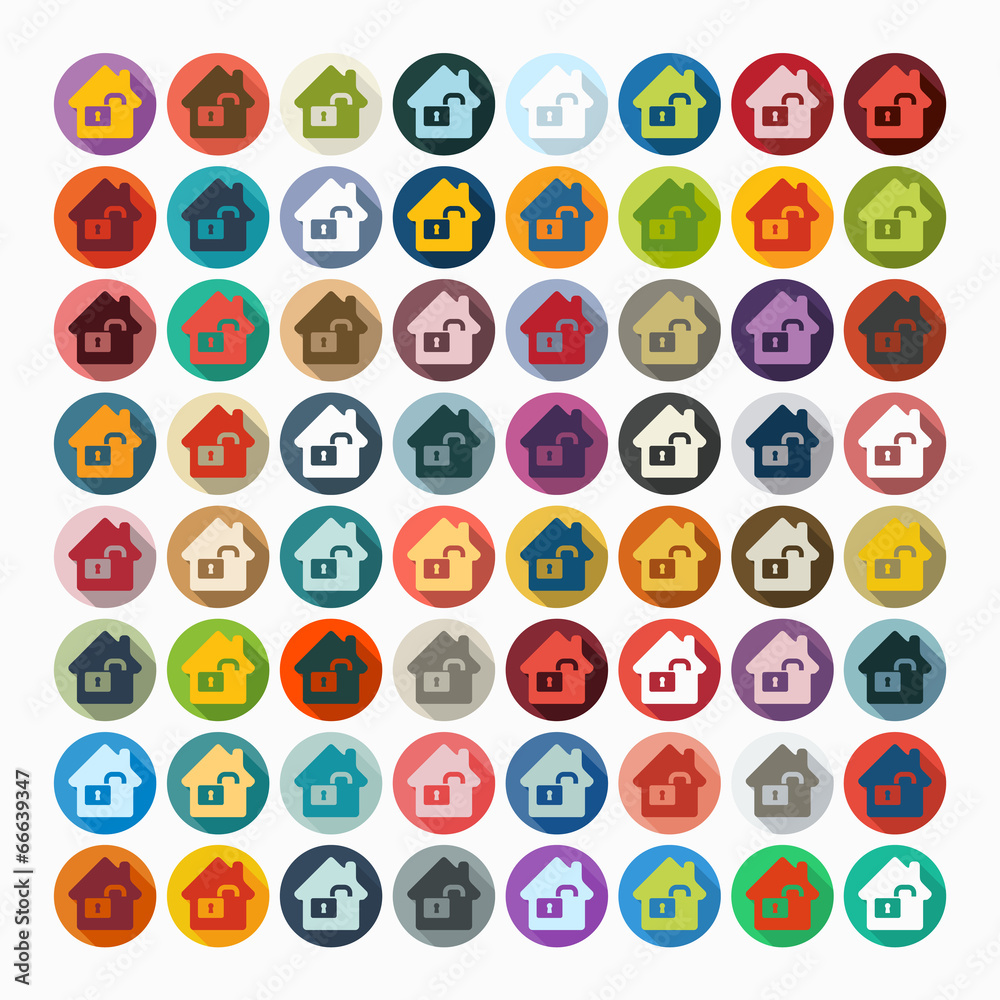 Flat design: house Flat design: house