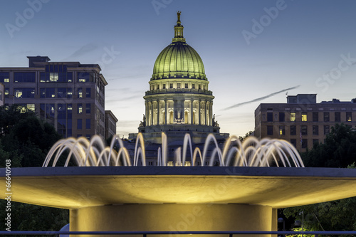 Capital at dusk