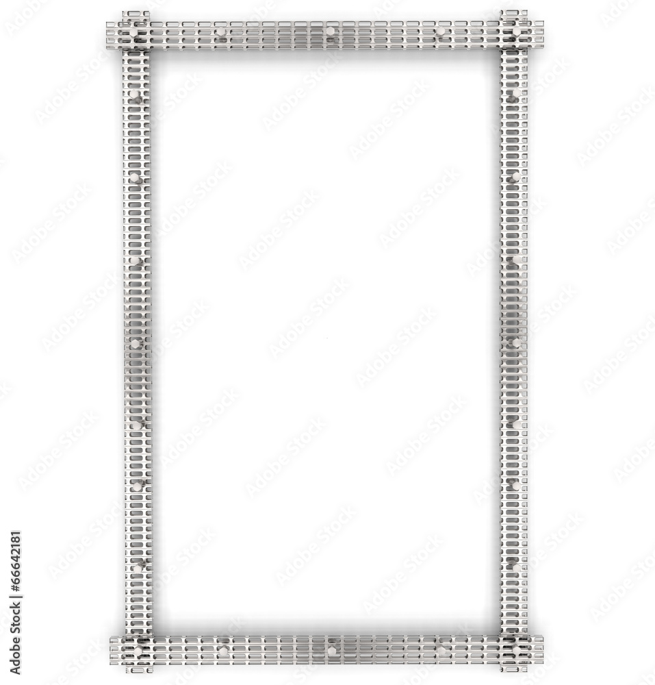 metallic frame