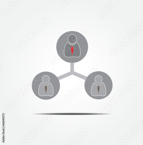 People connecting icon