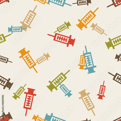 seamless background: syringe