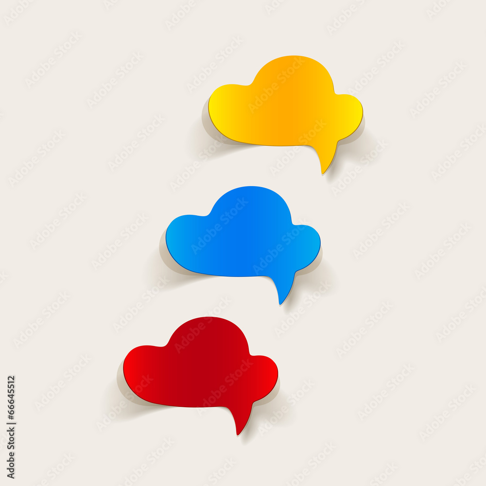 realistic design element: bubble, speech realistic design element: bubble, speech