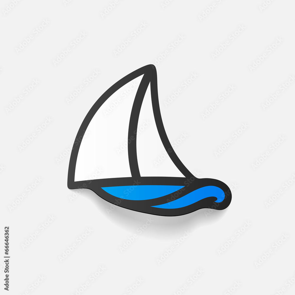realistic design element: sailboat realistic design element: sailboat