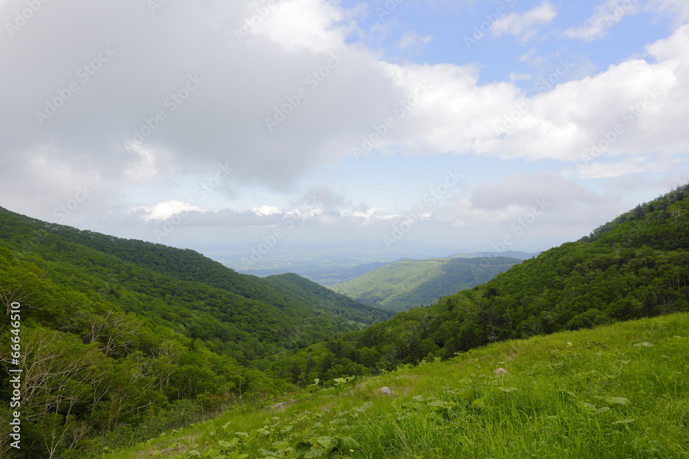 Naklejka premium Tokachi Hokkaido Japonia