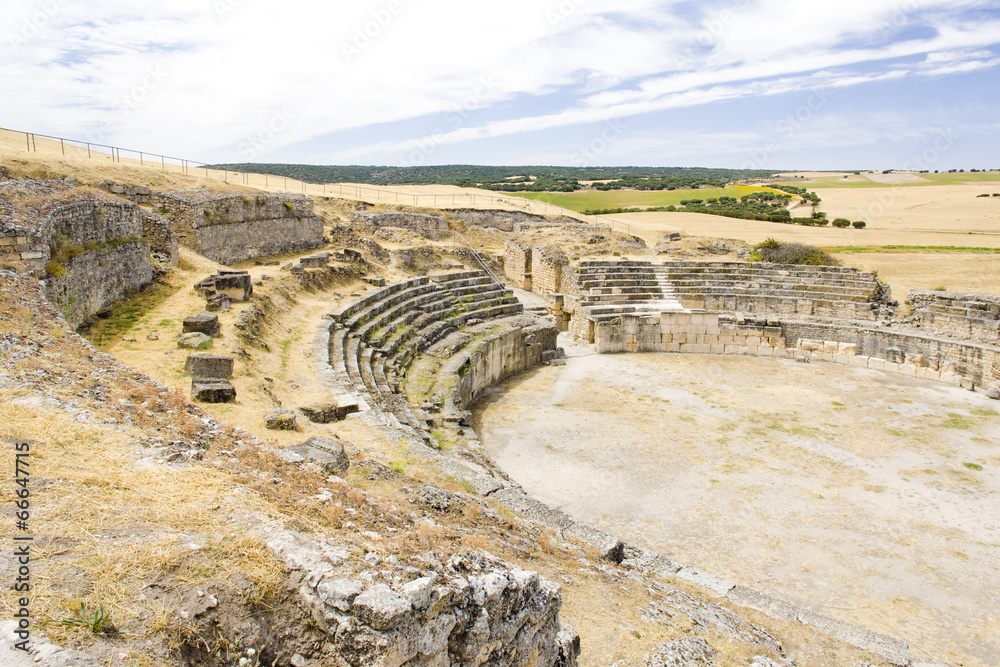Roman Amphitheatre of Segobriga,Saelices,Castile-La Mancha,Spain