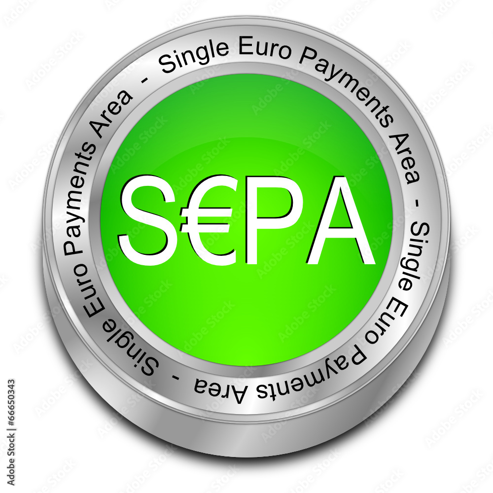SEPA - Single Euro Payments Area - Button SEPA - Single Euro Payments Area - Button