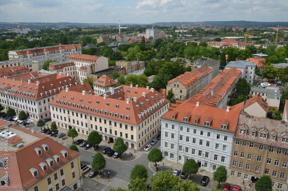 Blick ueber Dresden