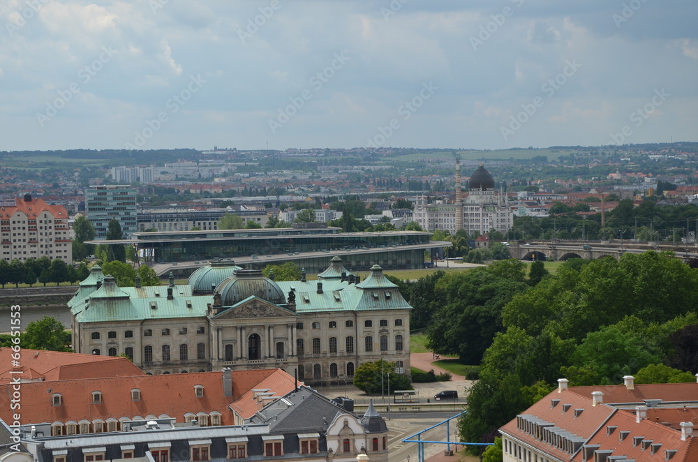 Blick ueber Dresden