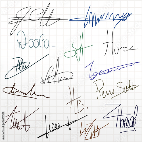 Signatures