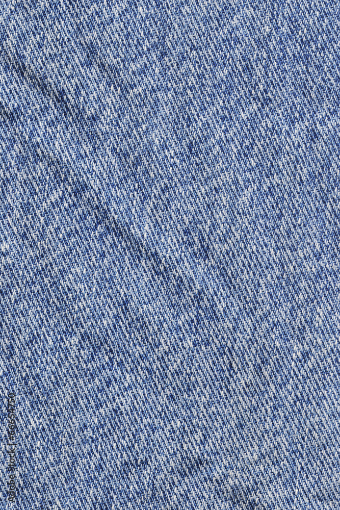 Blue Cotton Denim Fabric Texture Sample