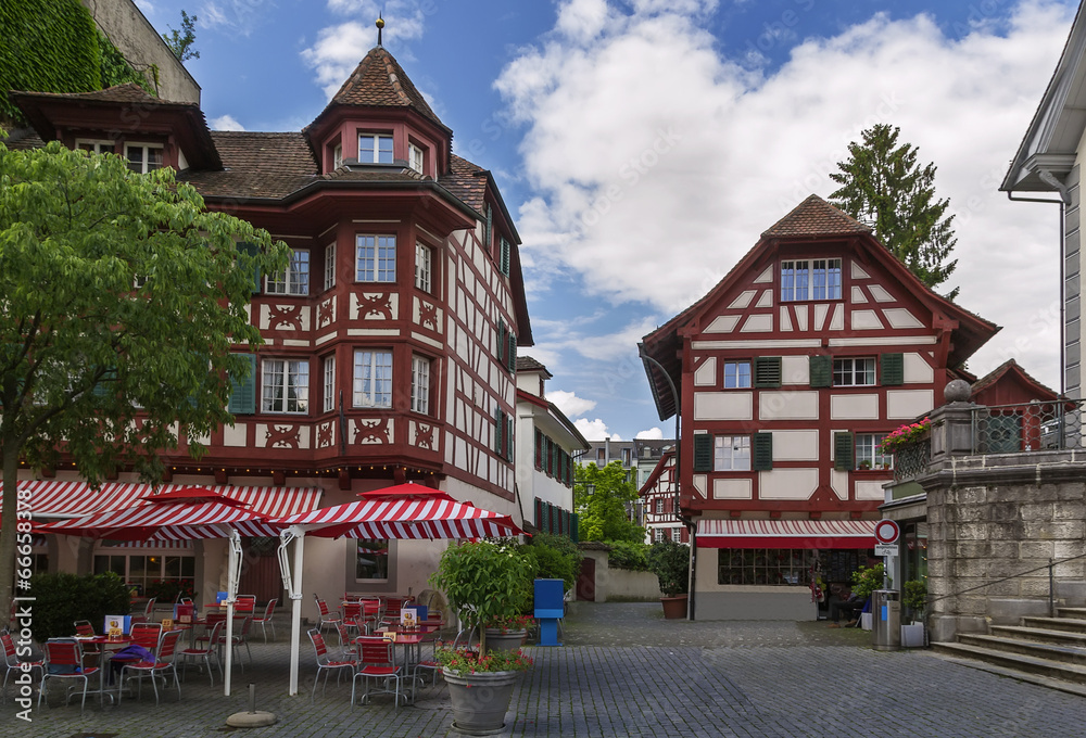 half-timbered houses, Lucerne
