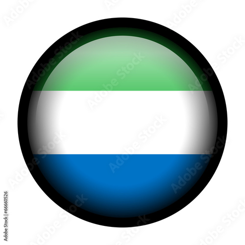 Free Download Flag button illustration with black frame - Sierra Leone - GFXLoad