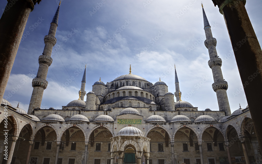 Fototapeta premium Blaue Moschee, Innenhof